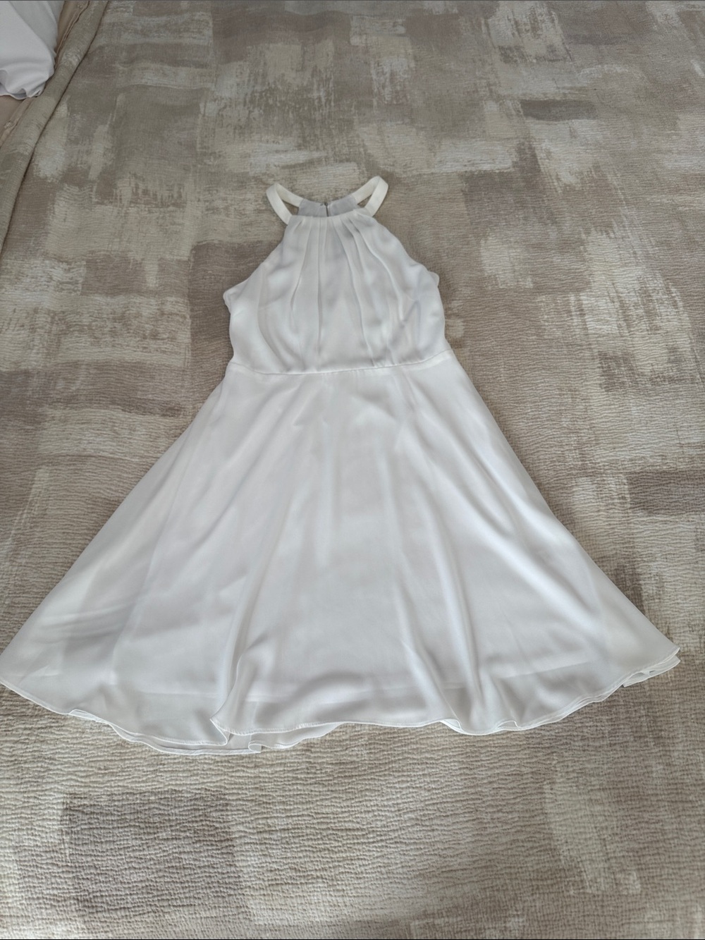 Express White Halter Mini Dress
